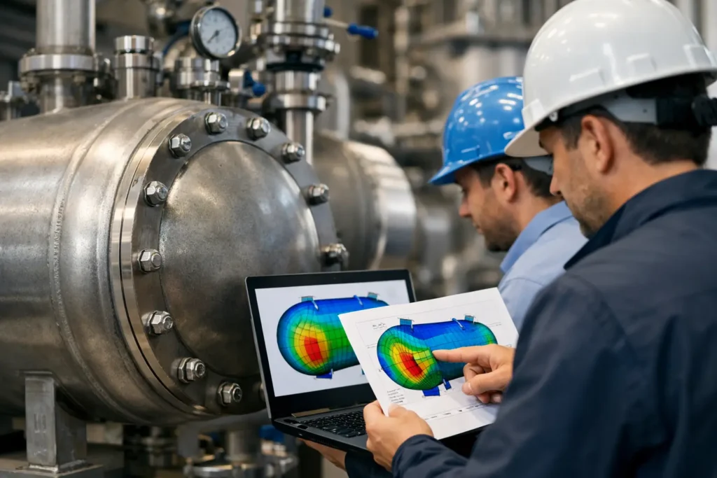 Pressure Vessel Stress Analysis Example Explained