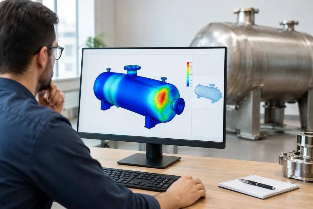 How to Analyze Pressure Vessels with FEA